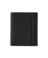 Ferragamo Letter Pattern Credit Card Bag In Black