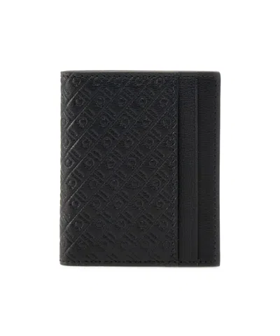 Ferragamo Letter Pattern Credit Card Bag In Black