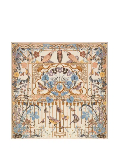 Ferragamo Liberty Print Silk Scarf In Multi