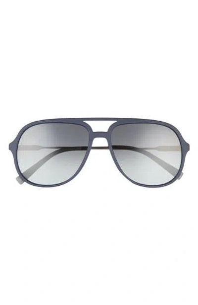Ferragamo Lifestyle 60mm Aviator Sunglasses In Gray