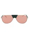 Ferragamo Light Gold Metal Sunglasses In Neutral