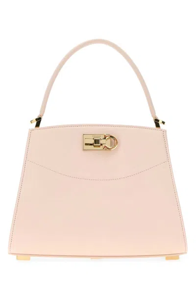 FERRAGAMO LIGHT PINK STUDIO SATCHEL