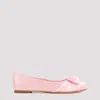 Ferragamo Light Pink Varina Viscose Ballerina In Nude & Neutrals