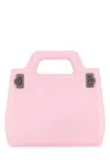 Ferragamo Sleek Mini Tote With Detachable Strap In Light Pink