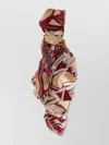 Ferragamo Lightweight Fringed Shawl Named Giada In Multi