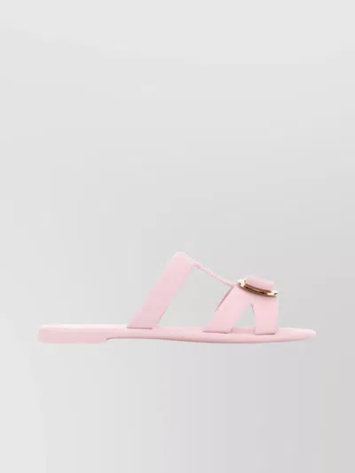 Ferragamo Lilou Flat Sole Open Toe Slippers
