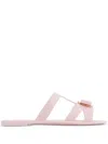 Ferragamo Women's Lilou Rubber Slides In Pink & Purple