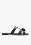 Ferragamo Lilou Vara Plate Flat Slides