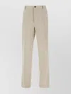 Ferragamo Linen Trousers With Pockets And Loops