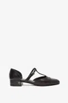 FERRAGAMO LINETTE BLACK BALLET FLATS