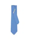 Ferragamo Link Print Silk Tie In Multi