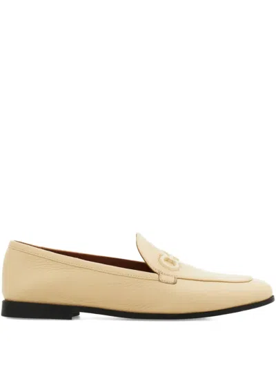 Ferragamo Loafer Mit Gancini-spange In Nude