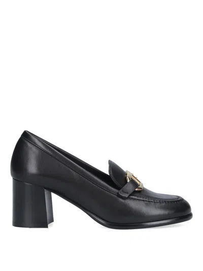 Ferragamo Women's Marlena Gancini Patent Leather Block Heel Loafers In Black