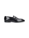 Ferragamo Gancini Loafers In Black