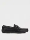 Ferragamo Leather Sneakers In Black