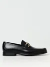Ferragamo Gancini Ornament Loafers In Calf Leather In Black