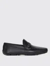 Ferragamo Push On Loafers In Black