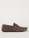Ferragamo Gancini-detail Suede Loafers In Brown