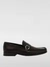 Ferragamo Smooth Leather Loafers In Dark