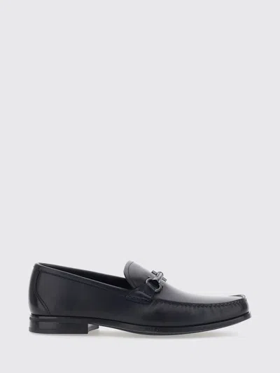 Ferragamo Loafers Men Color Blue In Black