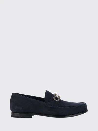 Ferragamo Loafers Men Color Blue In Black