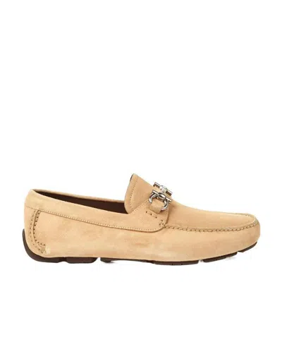 Ferragamo Loafers In Nude