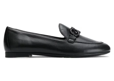 Pre-owned Ferragamo Loafers With Buckle Detail (women's) Sneakers In Black