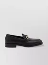 Ferragamo Loafers With Gold-tone Hardware And Round Toe