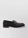Ferragamo Loafers With Gold-tone Hardware And Round Toe