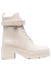Ferragamo Lober Ankle Boot In Neutral