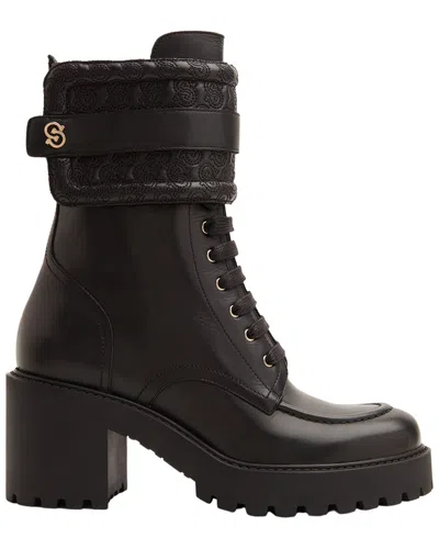 Ferragamo Lober Leather Boot In Black