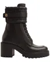 Ferragamo Lober Leather Boot In Black