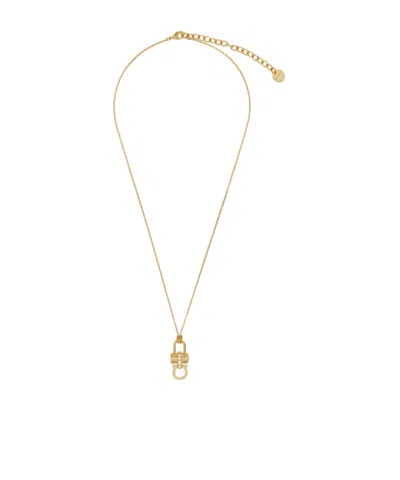 FERRAGAMO LOCK PENDANT NECKLACE