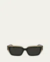 Ferragamo Classic Logo 55mm Square Sunglasses In Transparent Nuderose