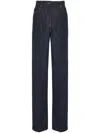 Ferragamo Trousers In Blue