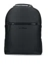 Ferragamo Textured Backpack Adjustable Straps In Black