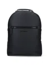 Ferragamo Textured Backpack Adjustable Straps In Black