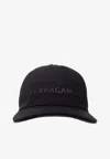 Ferragamo Logo Baseball Cap In Black