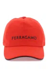 FERRAGAMO FERRAGAMO LOGO BASEBALL CAP MEN