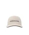 Ferragamo Logo Baseball Cap In White