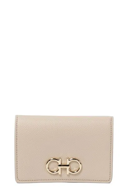 Ferragamo Logo In Beige