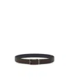 Ferragamo Reversible Leather Buckled Belt