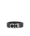 Ferragamo Logo Belt In Black