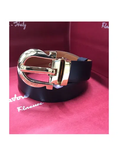 Ferragamo Logo Belt In Multicolor