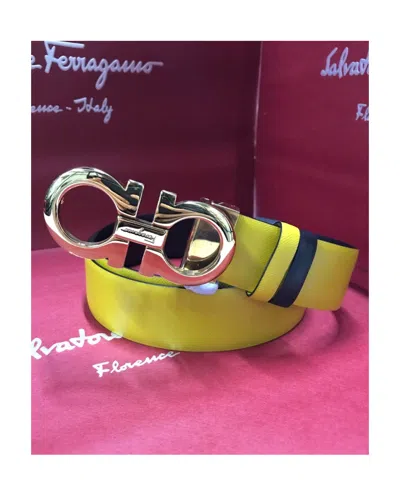 Ferragamo Logo Belt In Multicolor