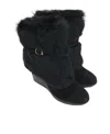 Ferragamo Logo Boots In Black