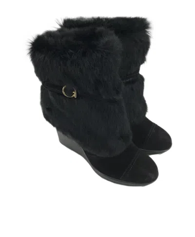 Ferragamo Logo Boots In Black