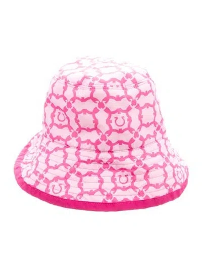 Pre-owned Ferragamo Logo Bucket Hat In Pink