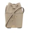 Ferragamo Salvatore  Gancini Mini Crossbody Bucket Bag In Nude