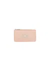 Ferragamo Signature Gancini Credit Card Holder In Nude